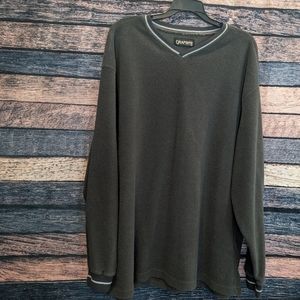 90s Vintage V Neck Fleece